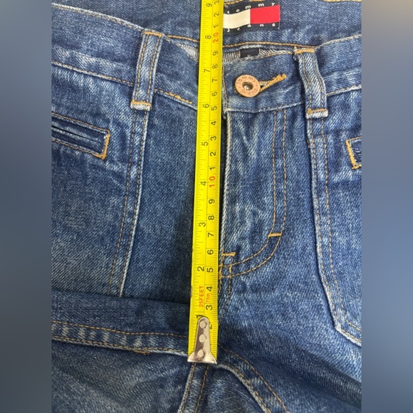 Vintage Y2K Tommy Jeans Low Rise Size 5 Straight Jeans 90s 2002 - Picture 7 of 13